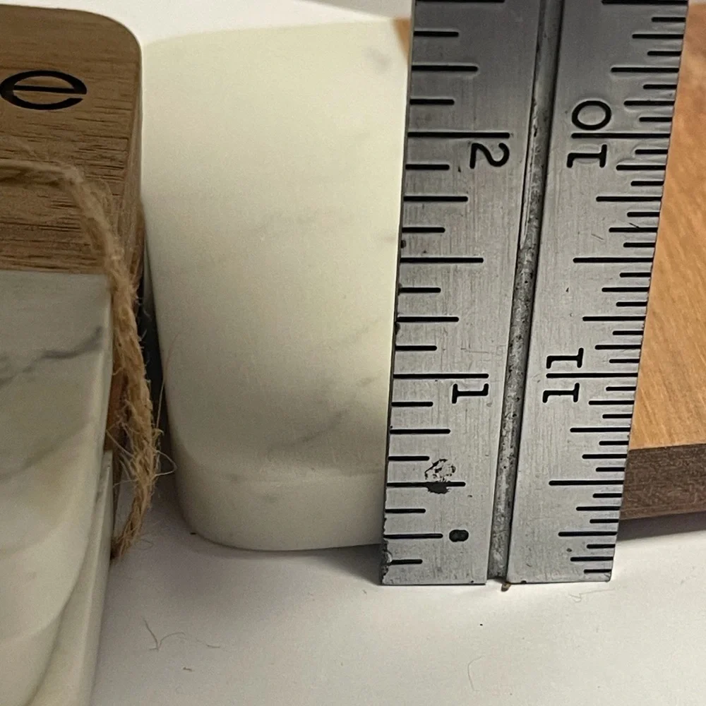 Things Remembered Wood and Marble Coasters